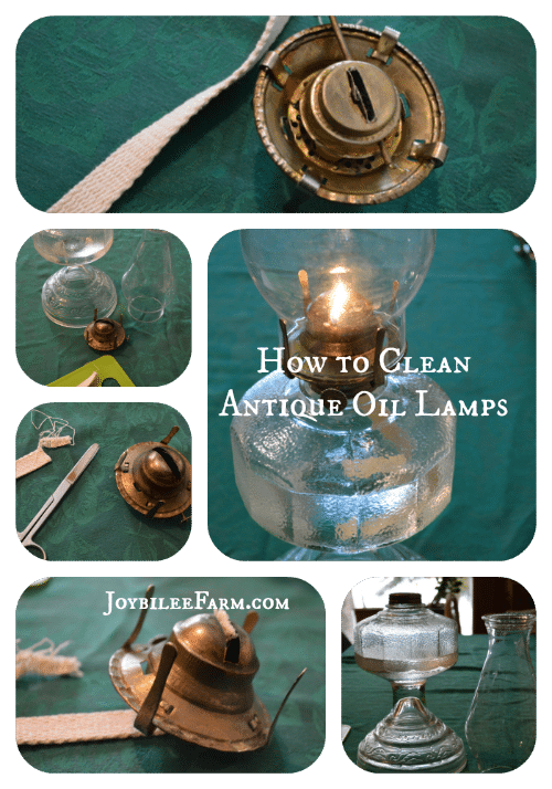 oil lamp shade and glass cleaning and maintenance